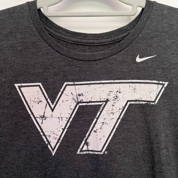 Nike Virginia Tech Vt Hokies Mens T-Shirt Sz XL Collegiate Street Norm Slim Fit - Picture 2 of 11